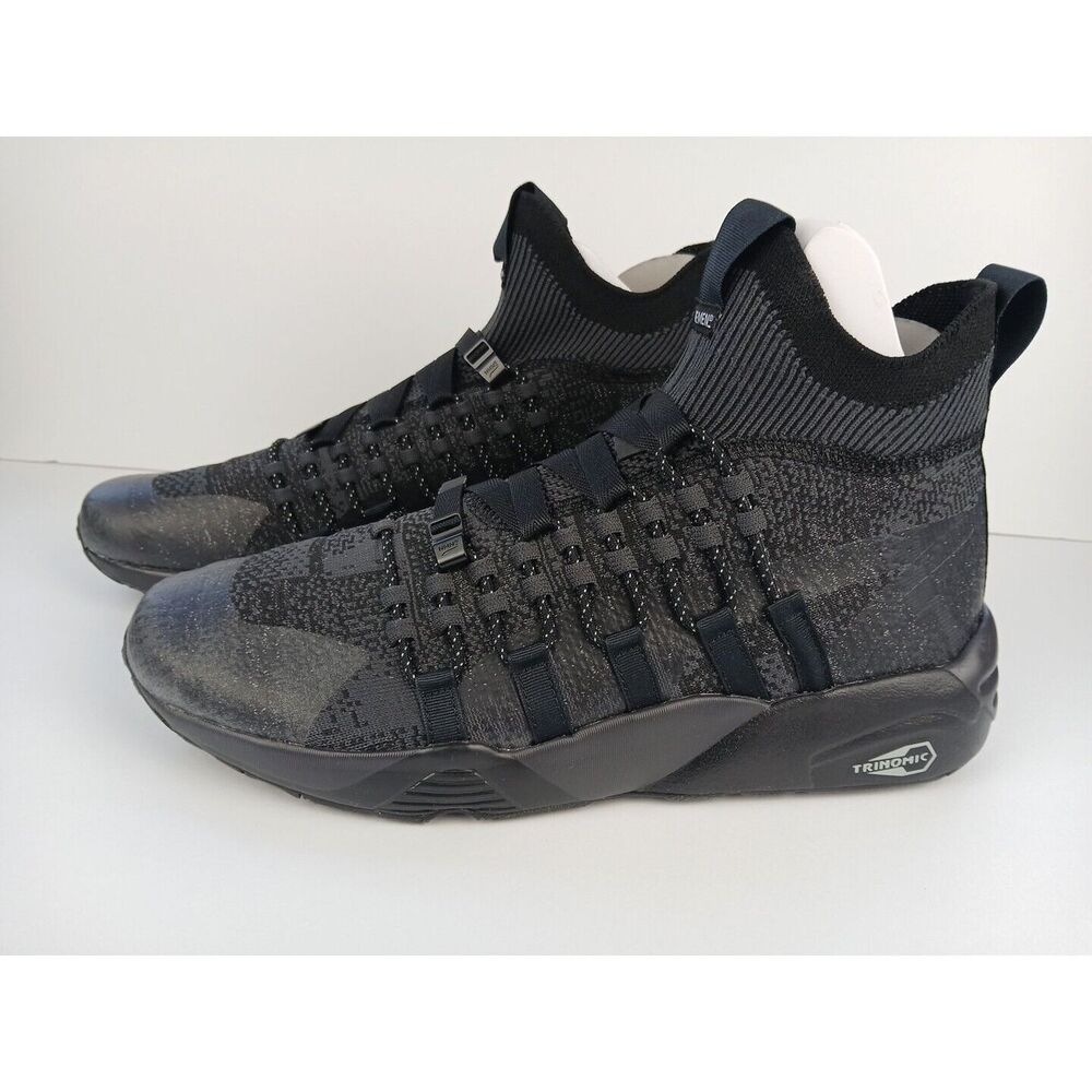 Puma  Blaze of Glory Knit Mid Neme Phantom Black Sneakers 388814-01 Men's Sz 11 - Picture 4 of 16